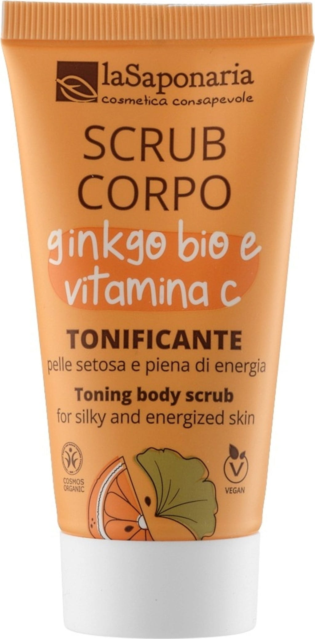 La Saponaria  Tonisierendes Körperpeeling Bio-Ginkgo & Vitamin C, 30 ml