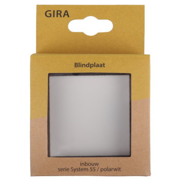 Gira ST55 blindplaat wit