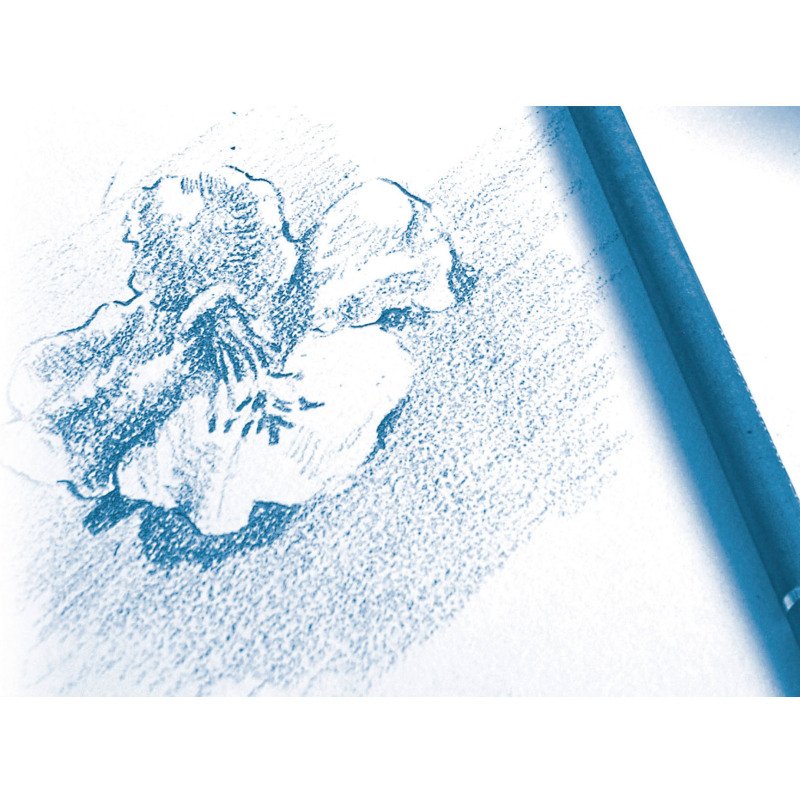Pochette 12 feuilles papier dessin blanc A4 Clairefontaine à grain 180 g