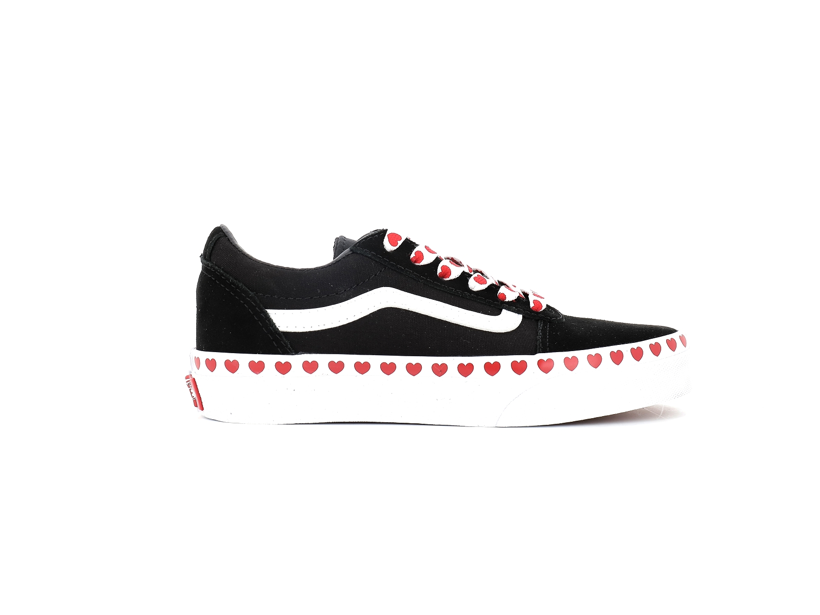 Vans-VN0A5KR7AQZ1 Textile Noir Rouge