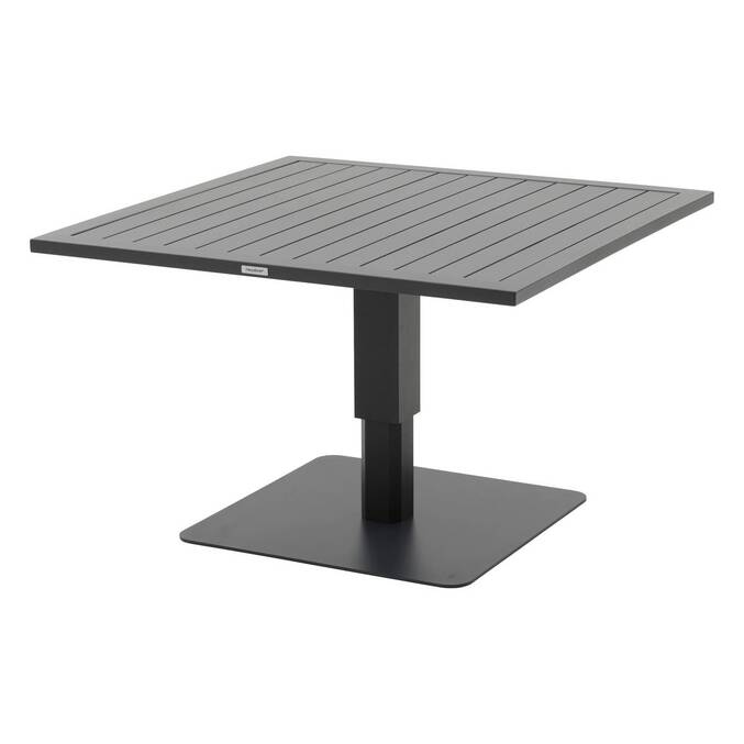 Table de jardin relevable carrée SALIMIA Graphite