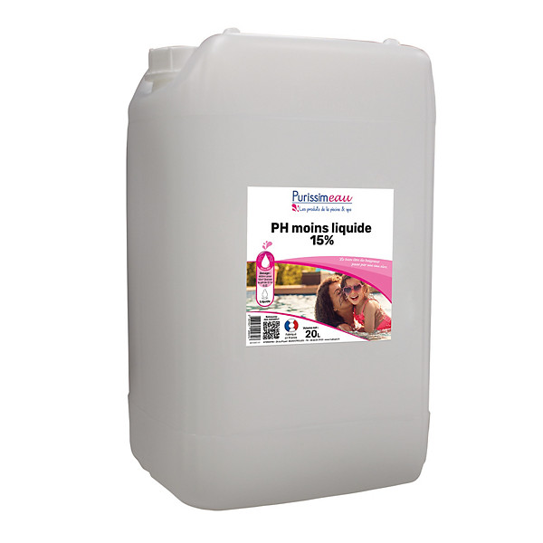 pH moins liquide 15% PurissimEau 20 L