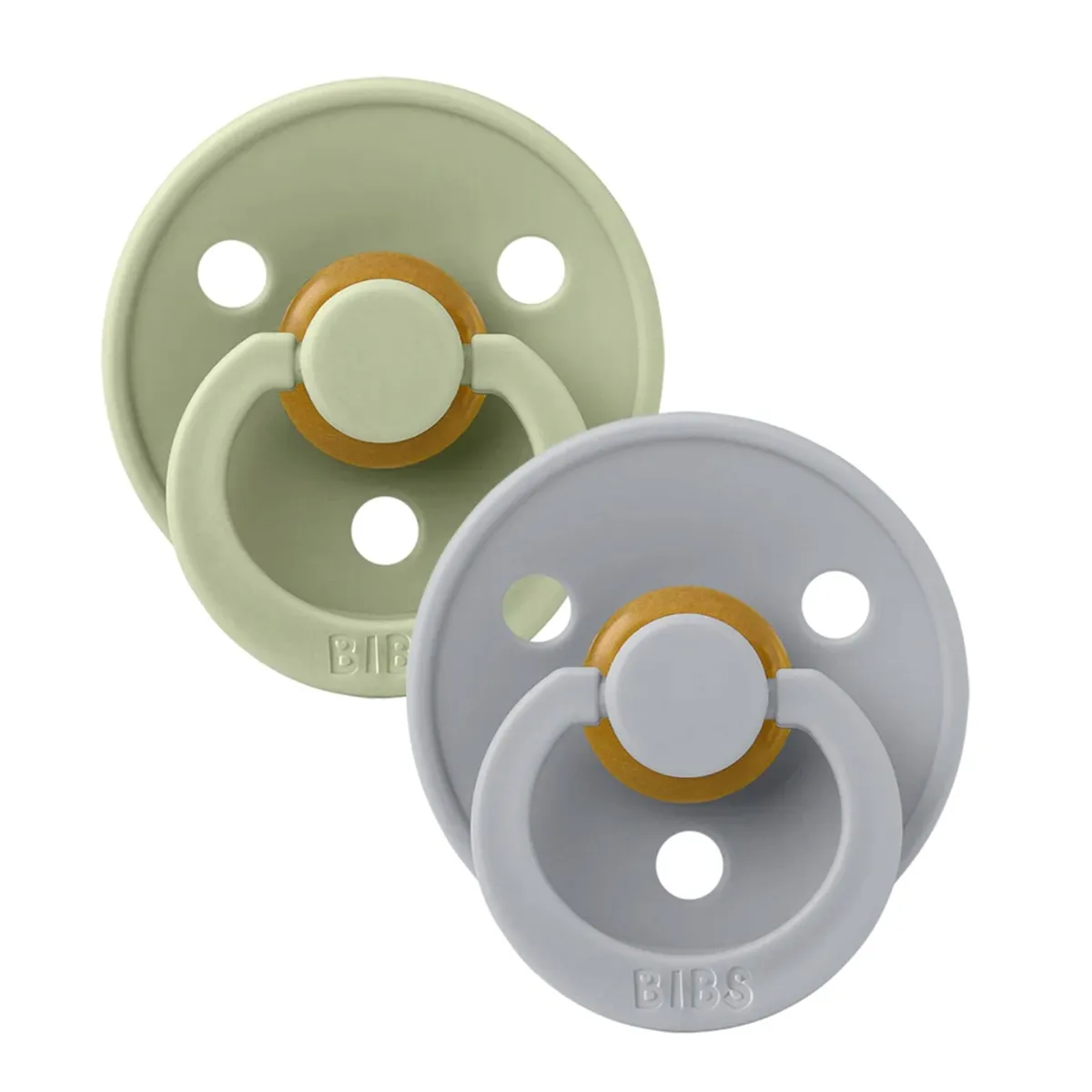 Bibs Suce Bibs 0-6mois Paquet de 2 - Vert  Gris (Grandeur 1)