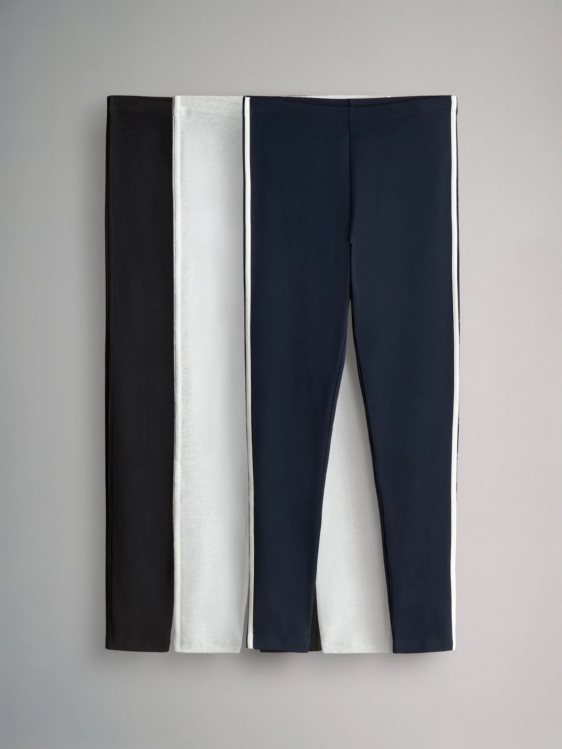 The Set 3 Pack Side Stripe Leggings