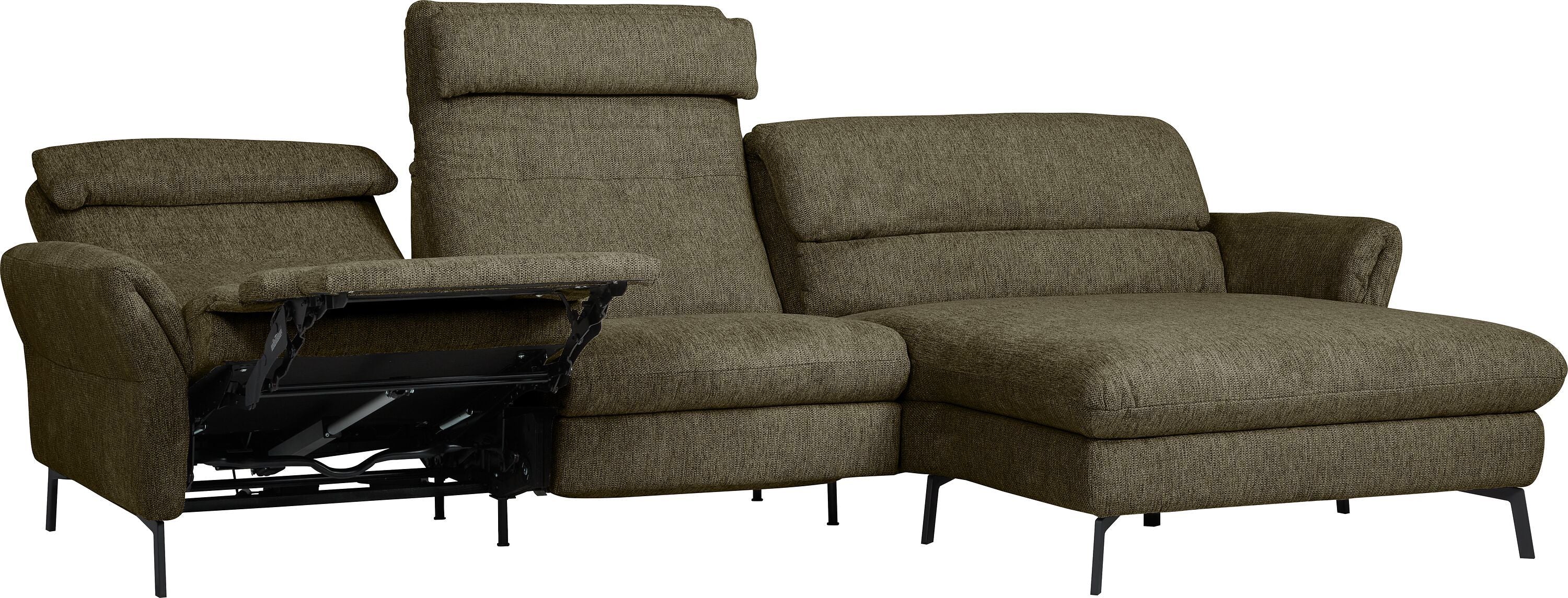 SEBO Ecksofa - Grün / B: 284.0 cm x T: 161.0 cm x H: 84.0 cm