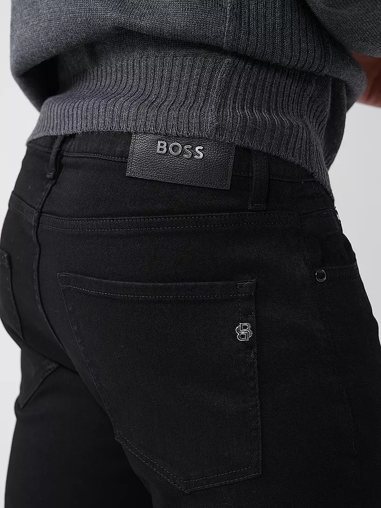 BOSS Jeans Slim Fit DELAWARE schwarz