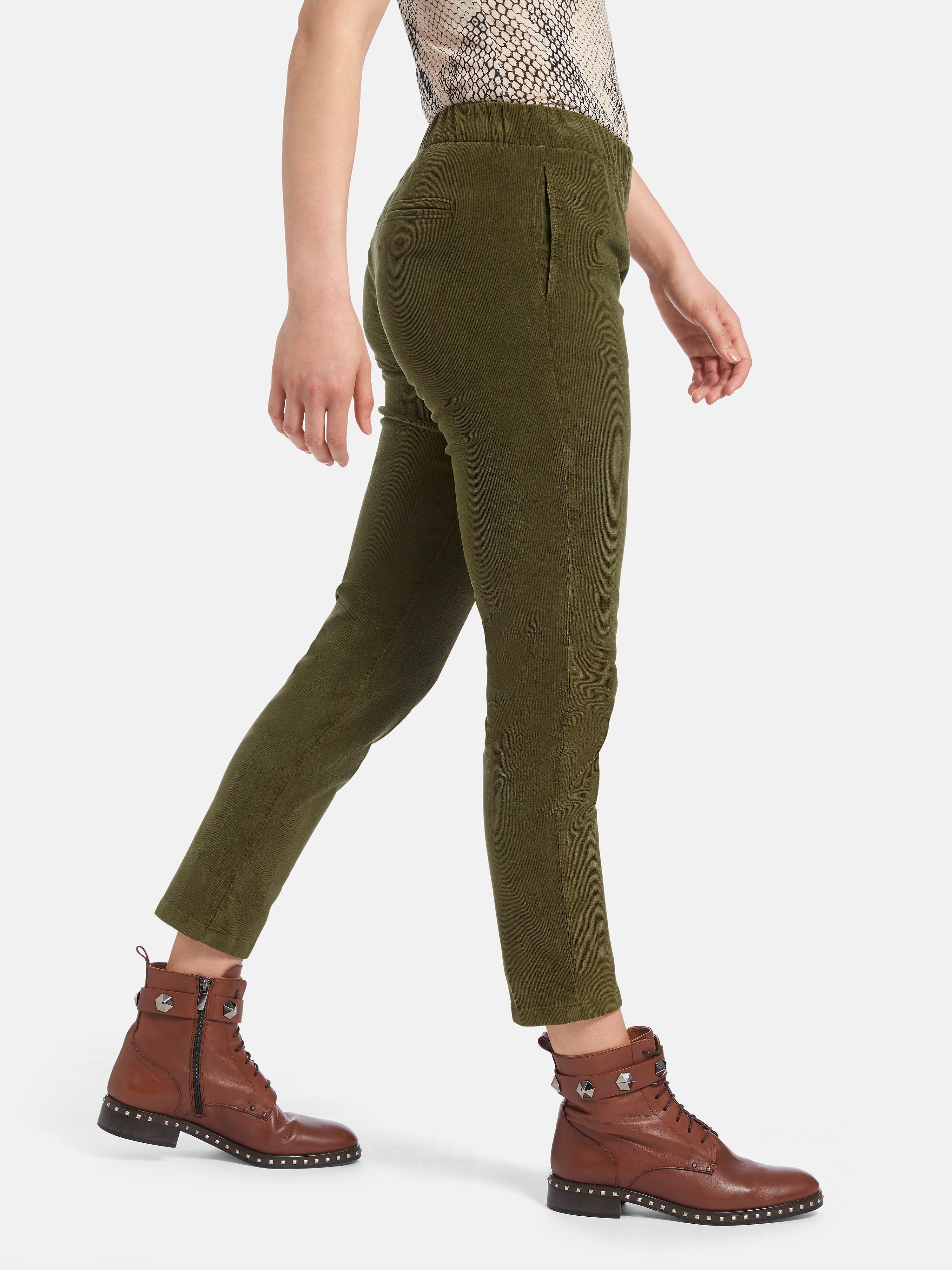 Feincord-Schlupf-Hose