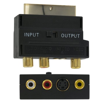 Q-Link scart adapter/schakelaar scart/3XRCA/SVHS