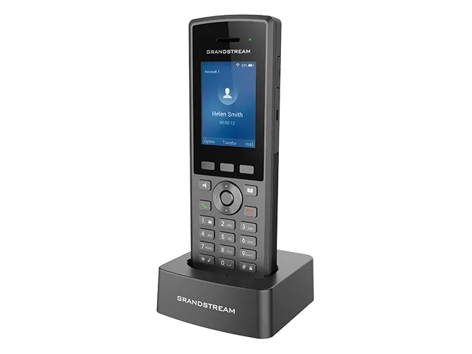 Grandstream WP825 - Trådløs VoIP-telefon - med Bluetooth interface - IEEE 802.11a/b/g/n/ac (Wi-Fi) - 3-vejs opkaldskapacitet - SIP, RTCP, RTP, SRTP - 2 linier
