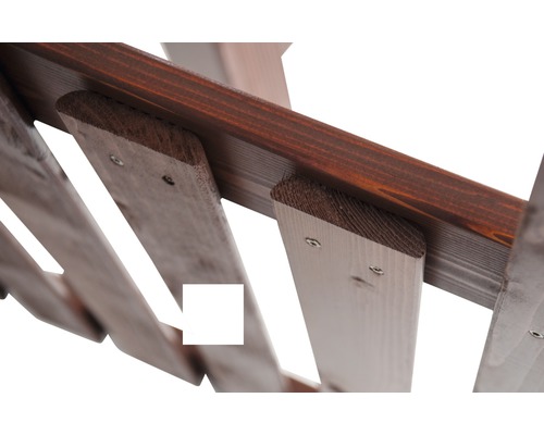 Konsta Elda voortuinhek, 180 x 90 cm, bruin