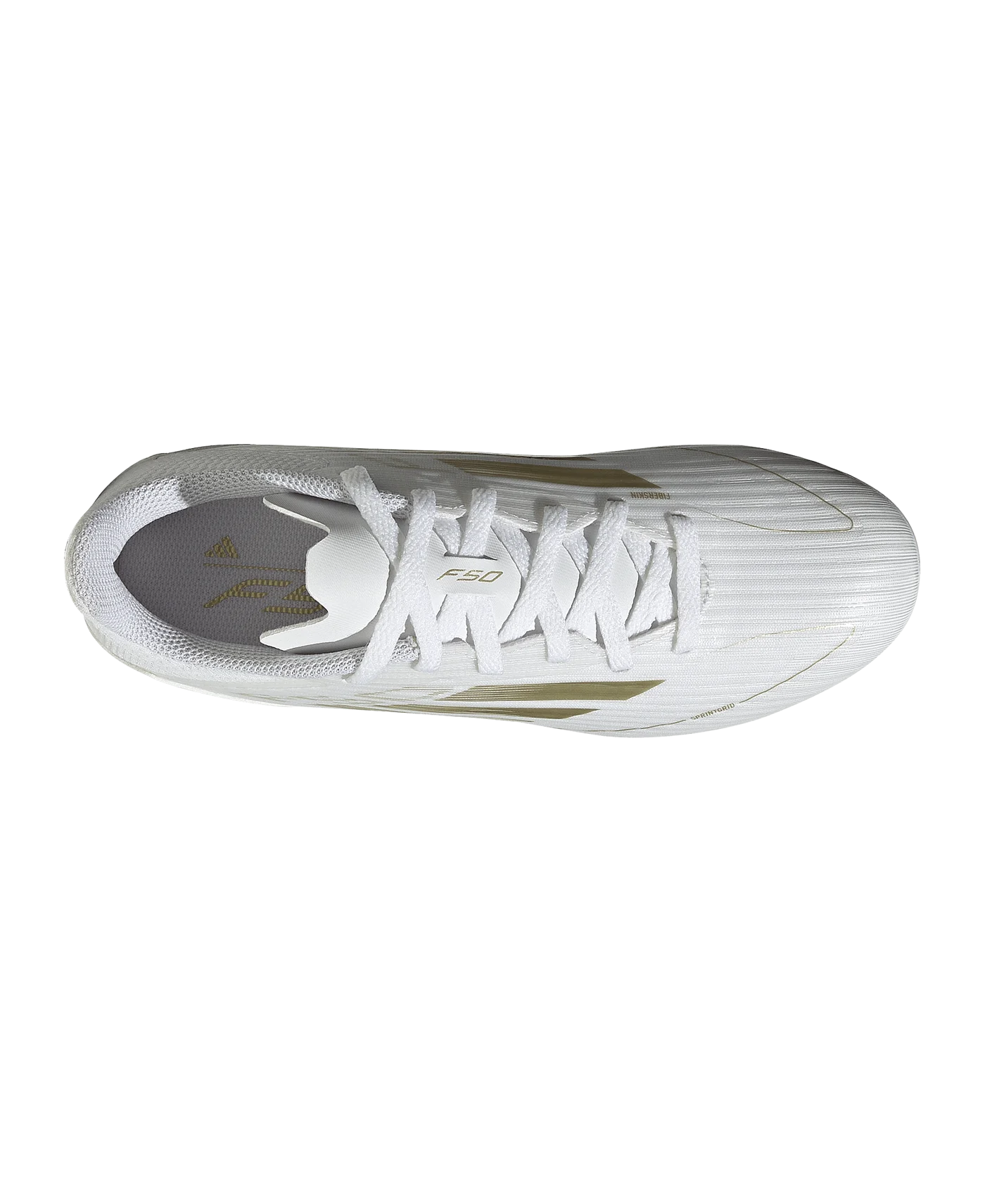 adidas F50 League FG/MG Kids Day Spark Weiss Gold