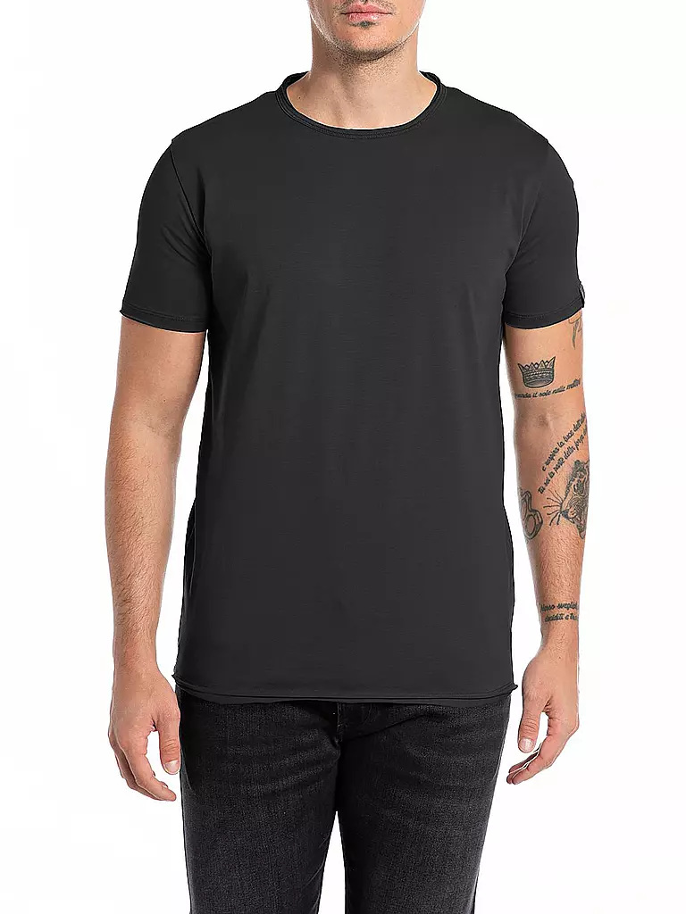 REPLAY T-Shirt  schwarz