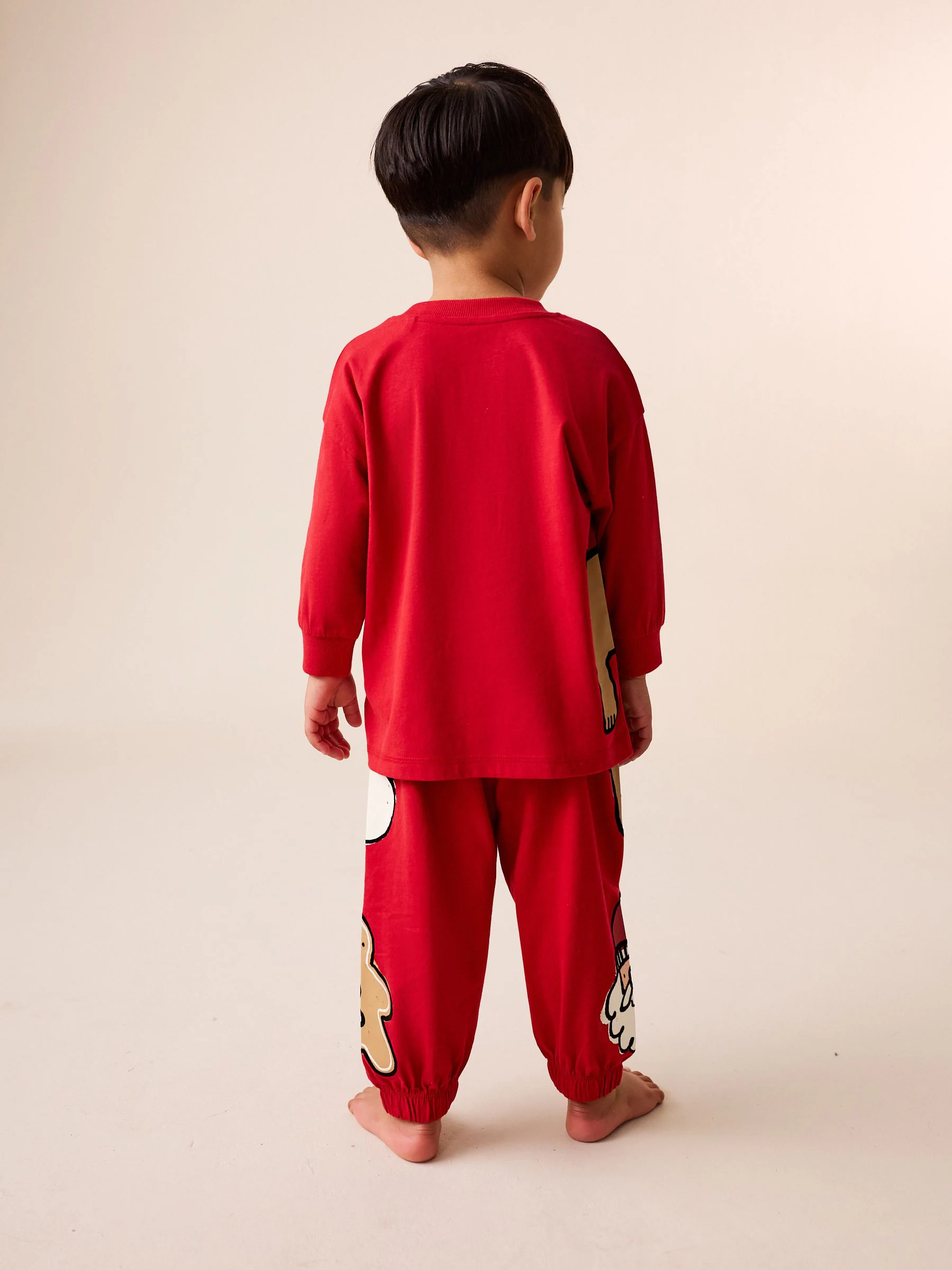 Rood rendier - Enkele kerstpyjama (9mnd-10jr)