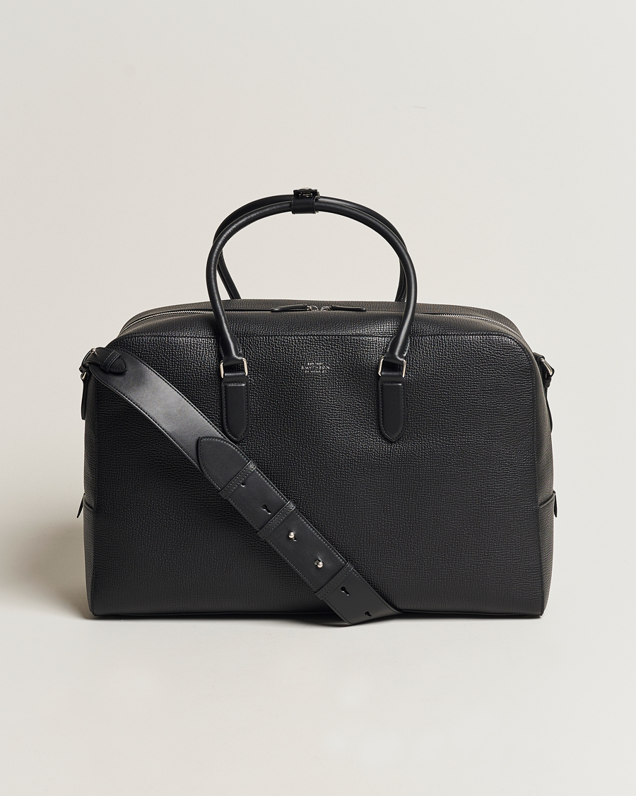 Smythson Ludlow Soft Travel Bag Black