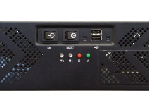 Chieftec UNC-210T-B - Rack-monterbar - 2U - ATX 400 Watt - USB