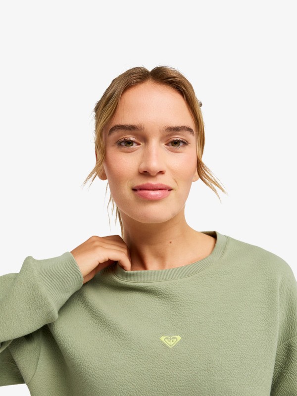 Rise & Vibe Sweat de sport Vert Femme