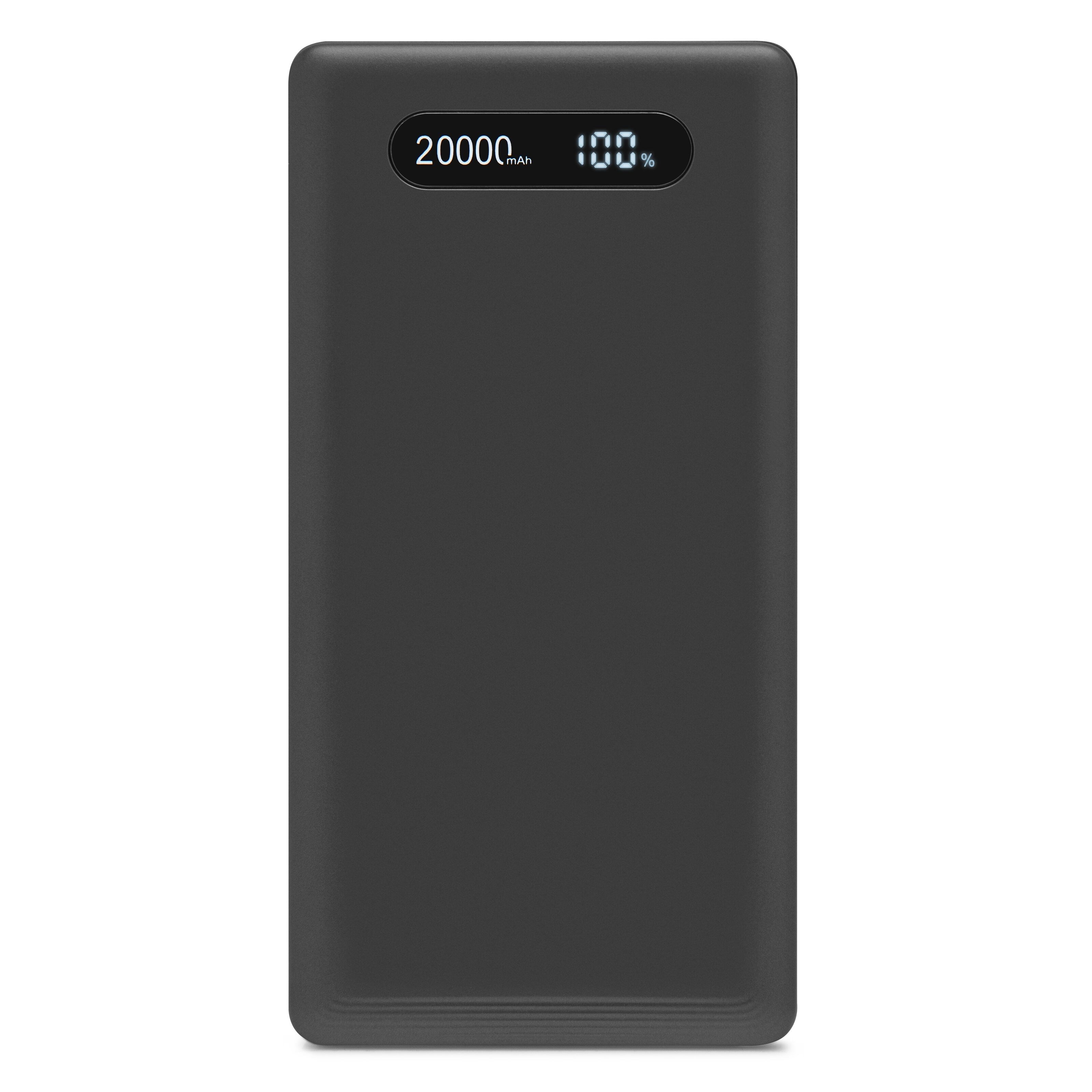 Linocell Powerbank 20000 mAh med 20W lading Svart