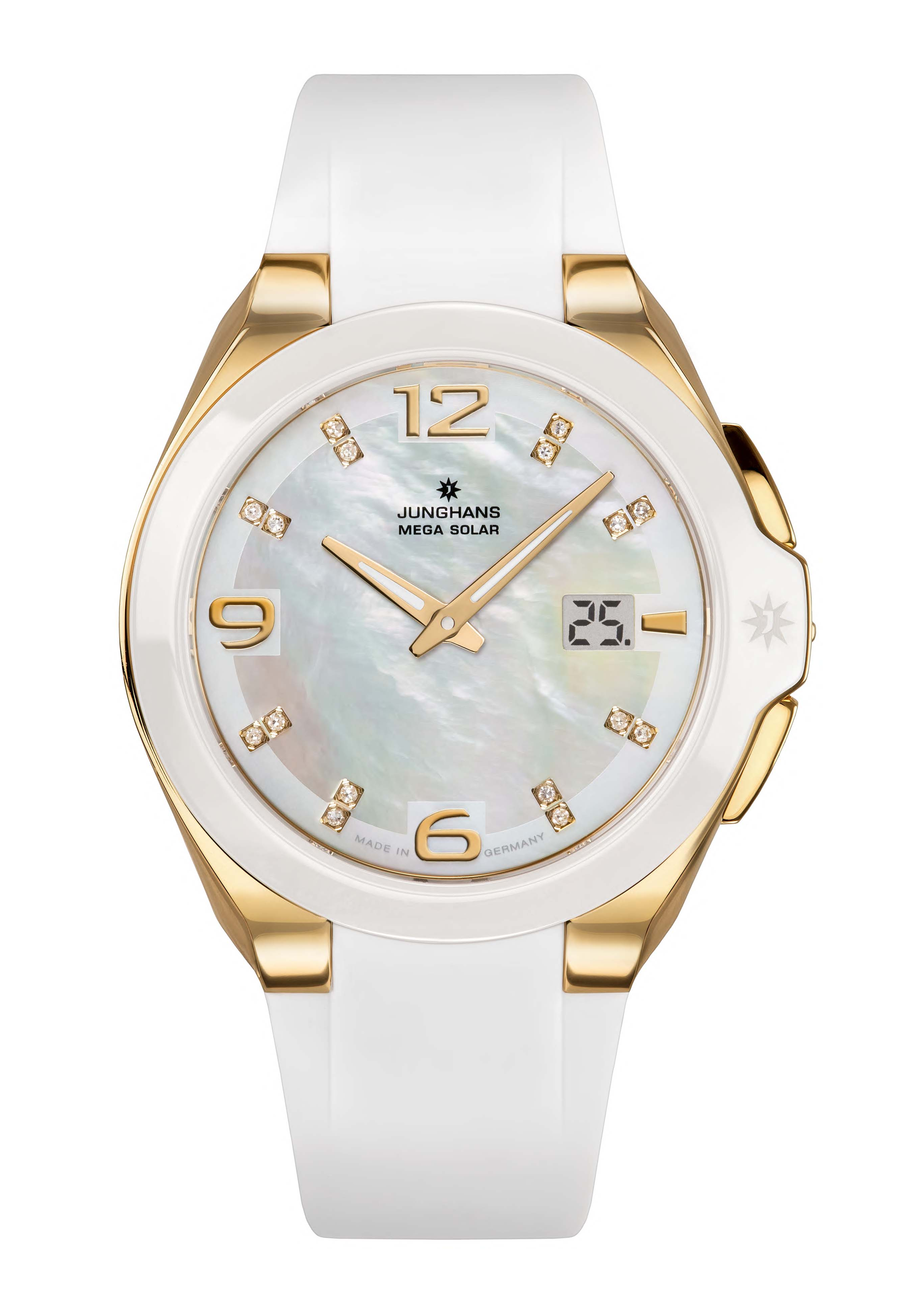 Junghans Spektrum Damen Perlmutt weiß 15/1506.00