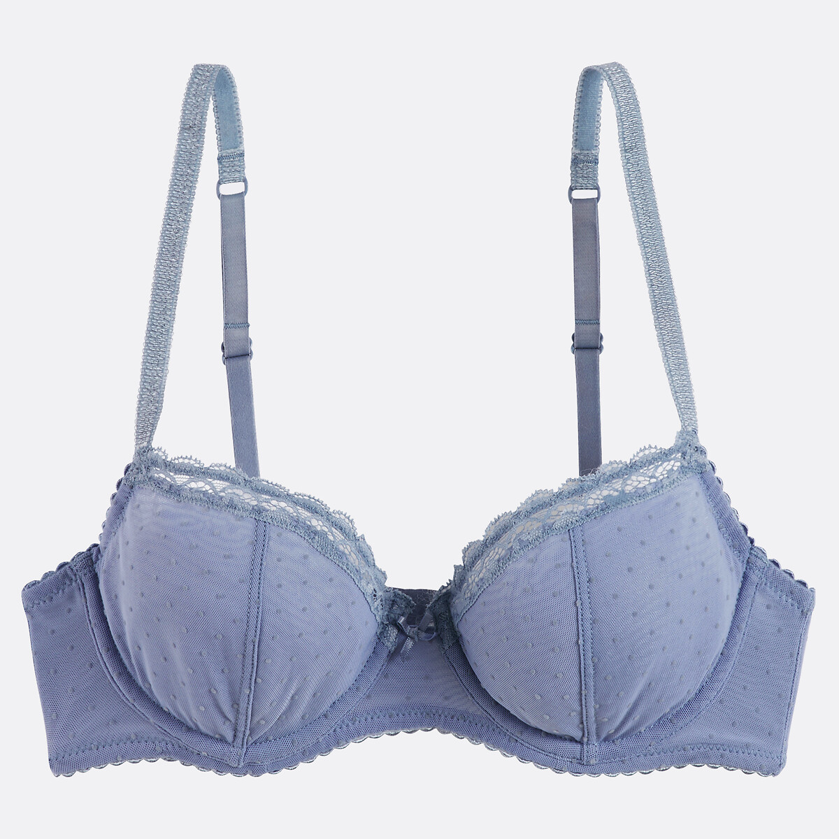 COLEÇÕES LA REDOUTE<br>Sutiã estruturado em tule floculado, Alix