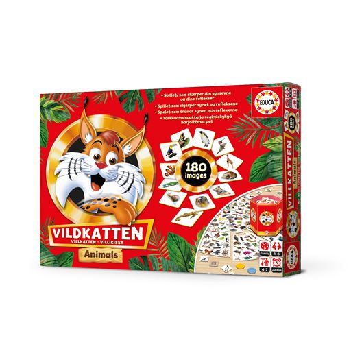 Educa Games Vildkatten Med Dyr, Brætspil