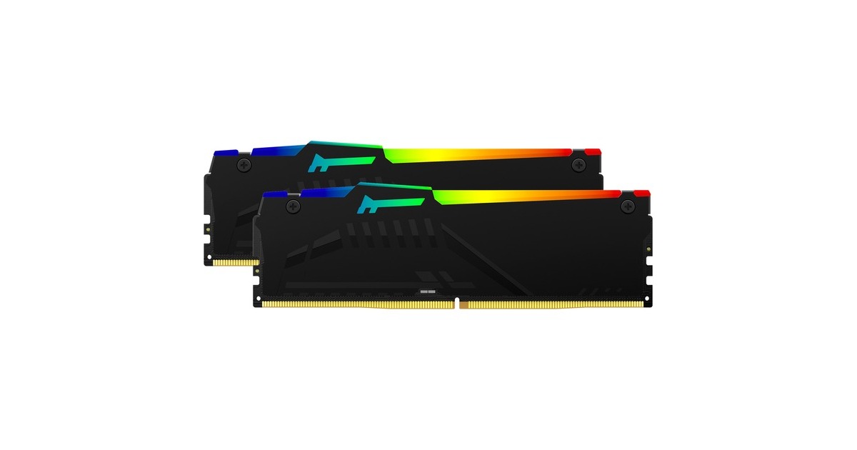 Kingston FURY32 GB DDR5-5600 Kit werkgeheugen  (Zwart, KF556C36BBEAK2-32, Beast RGB, XMP, EXPO)