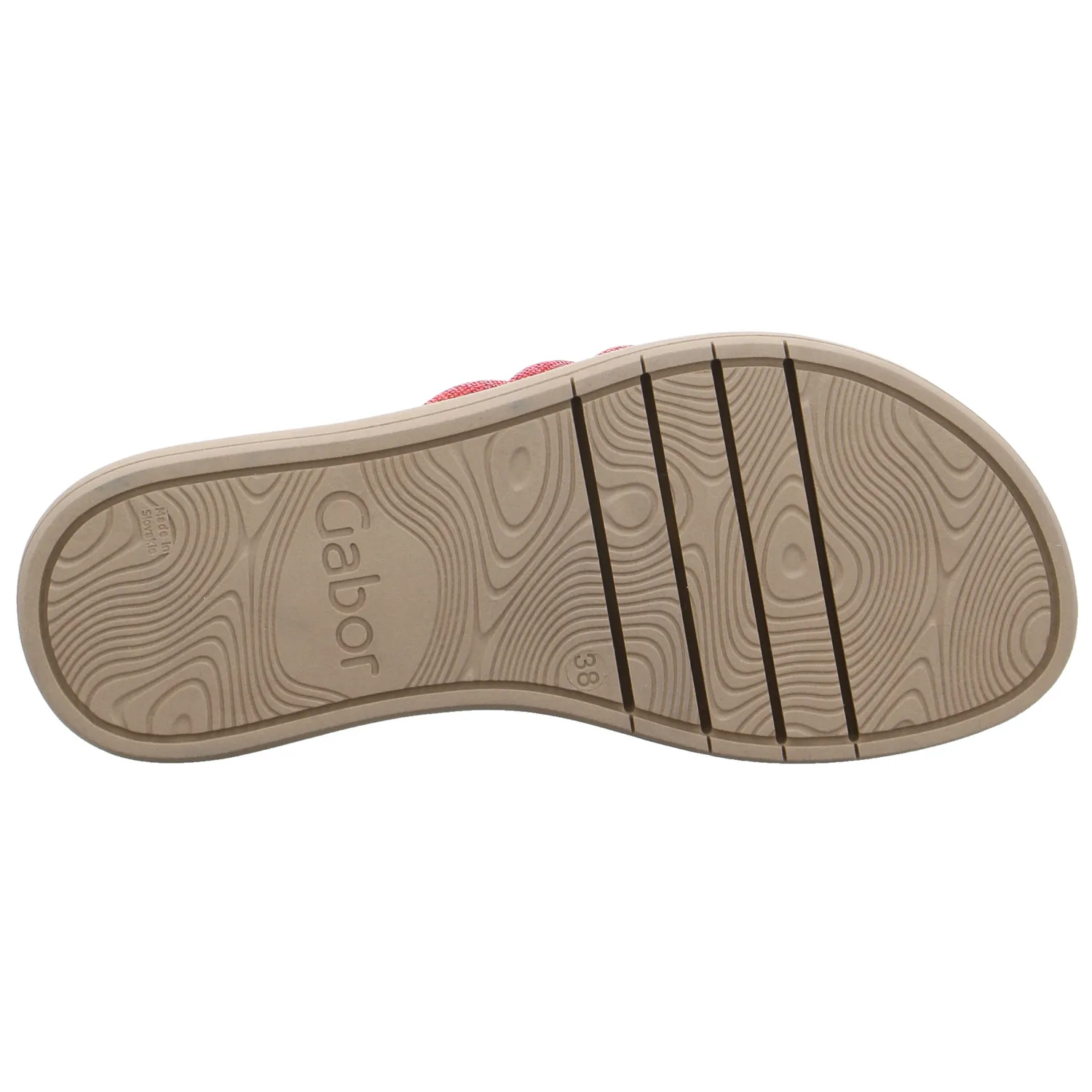 GABOR Pantolette Rot Textil