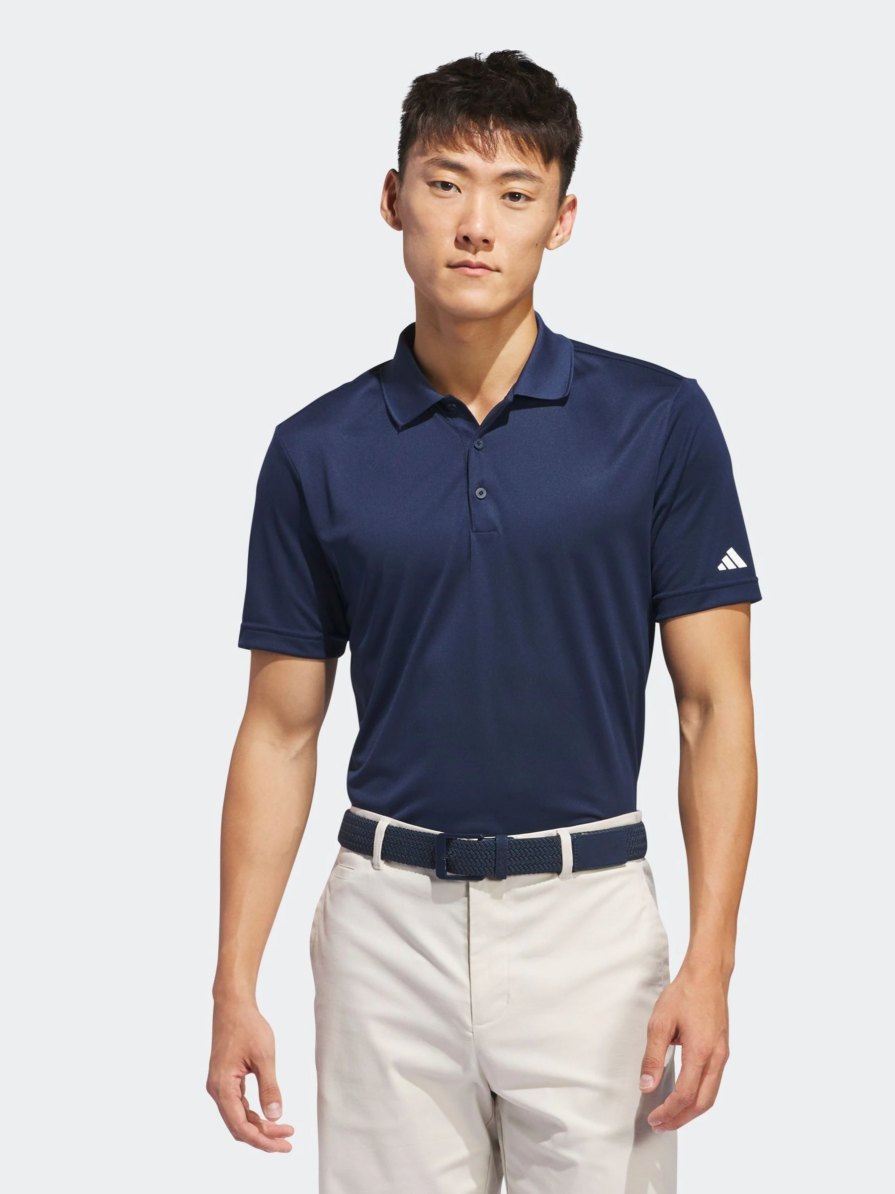 Marineblauw - adidas - Golfshirt