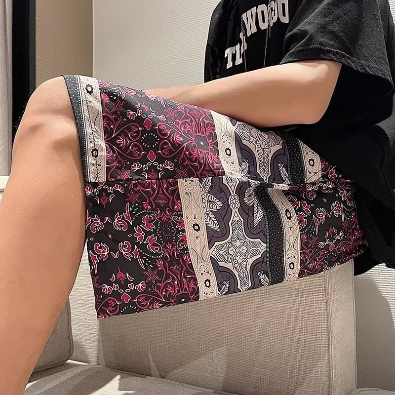 Jozev - Shorts met trekkoord en bloemenprint