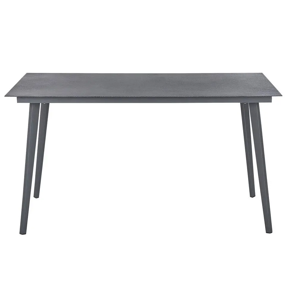 MILETO - Tuintafel - Grijs - 80 x 140 cm - Aluminium