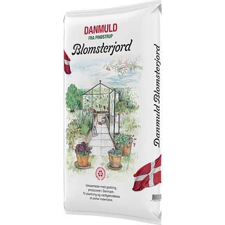 Danmuld blomstermuld 17 liter - 1/2 palle x63