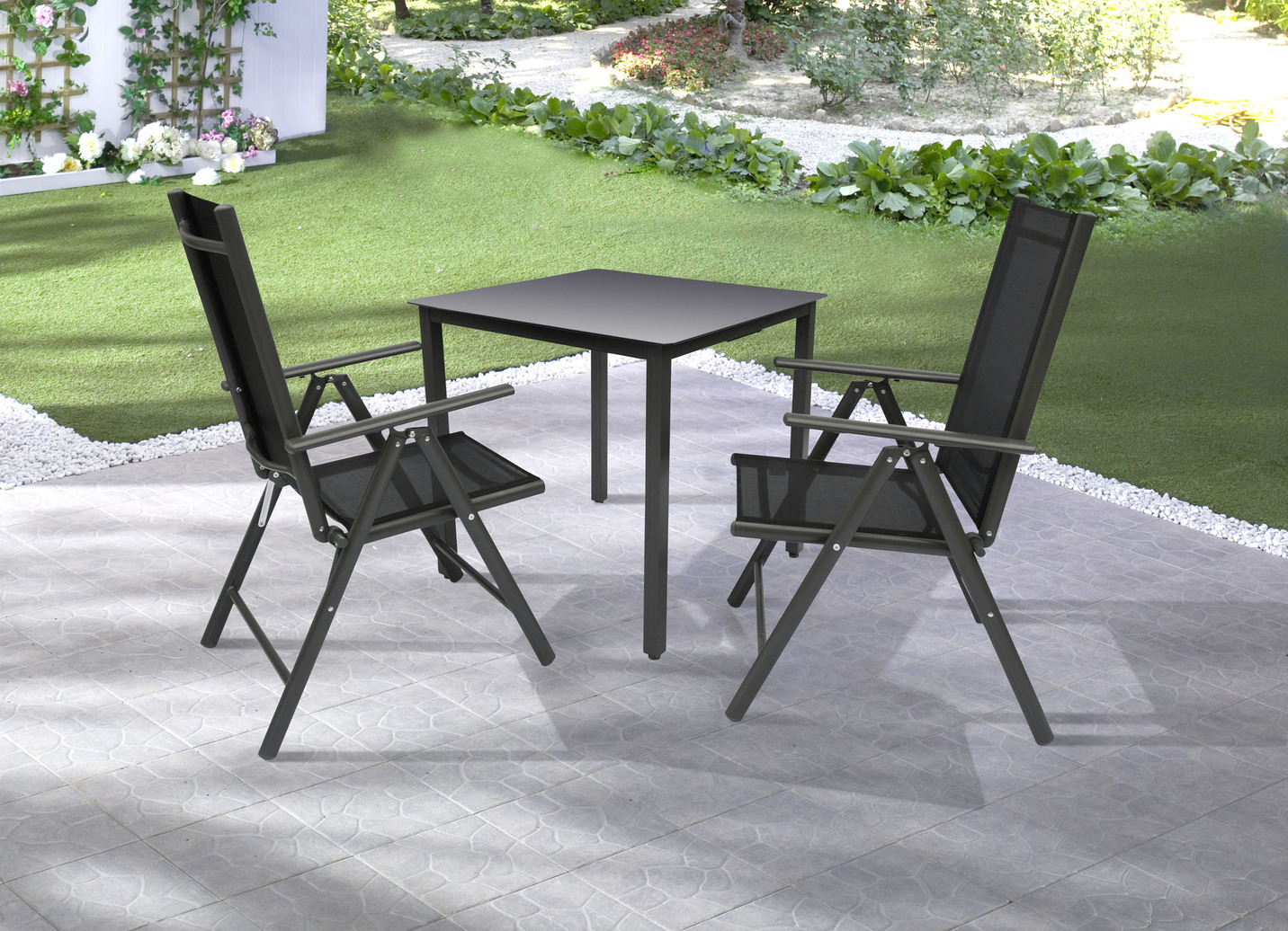 Möbelserie Miami aus wetterbeständigem Aluminium