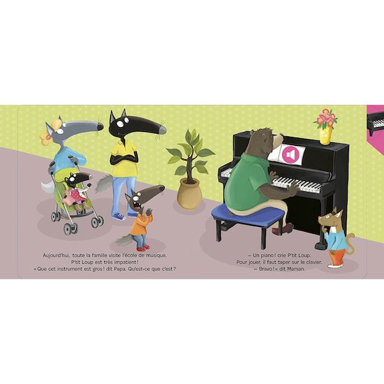 P'tit Loup Je découvre les instruments de musique   Bleu        de               AUZOU