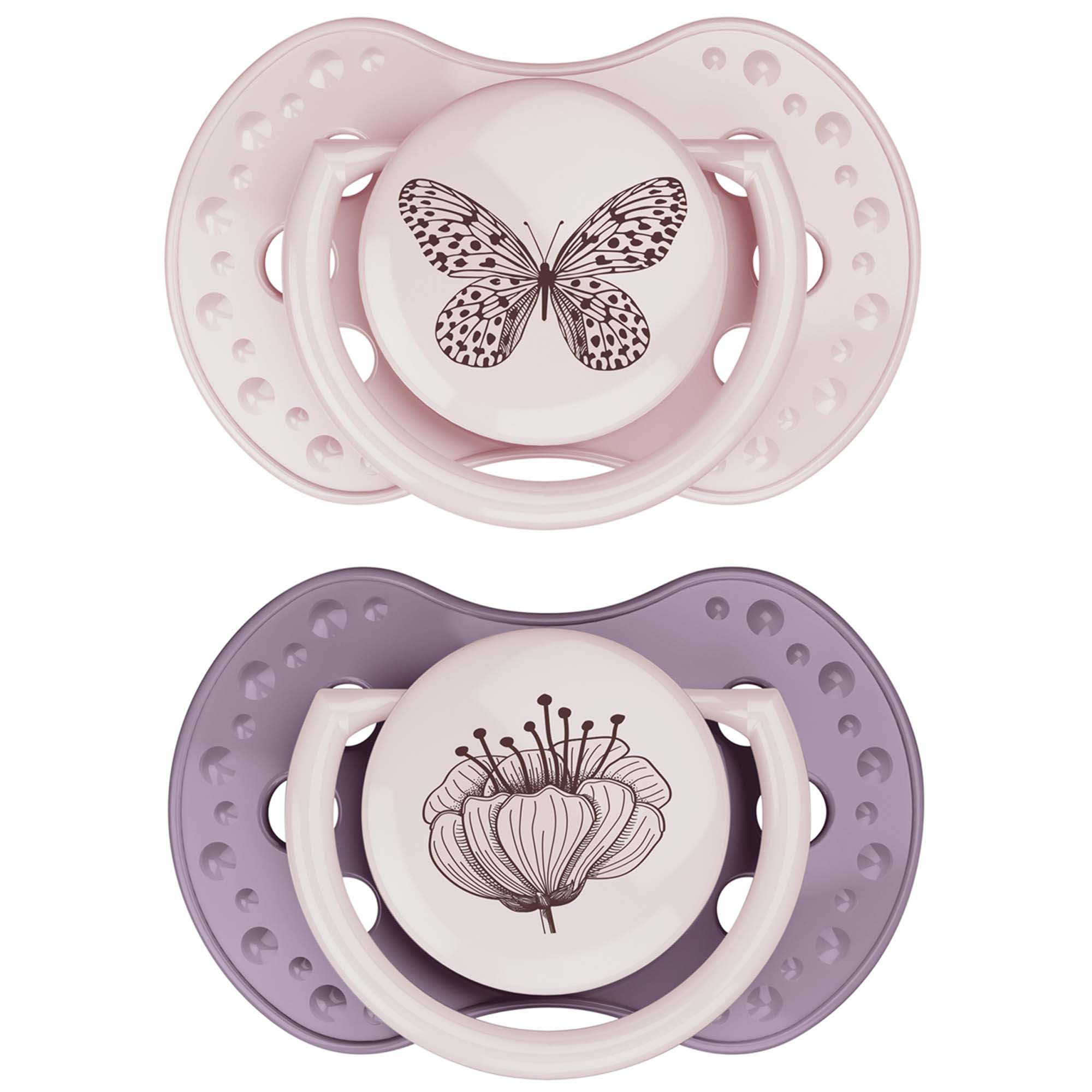 Difrax Lovi Fopspeen 6-18M Harmony roze