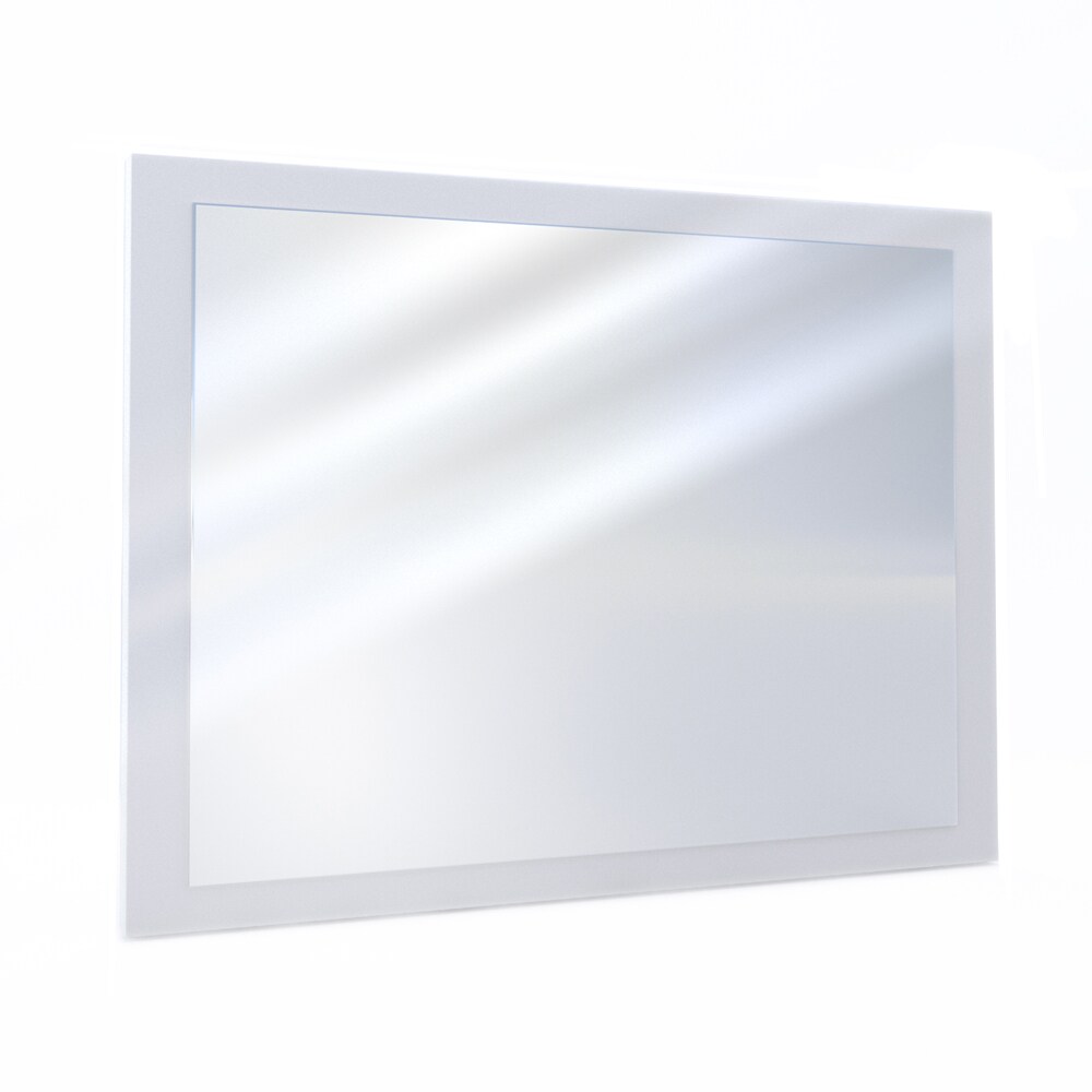 VICCO Badspiegel 45 x 60 cm Weiß -Badezimmerspiegel Spiegel Bad Hängespiegel