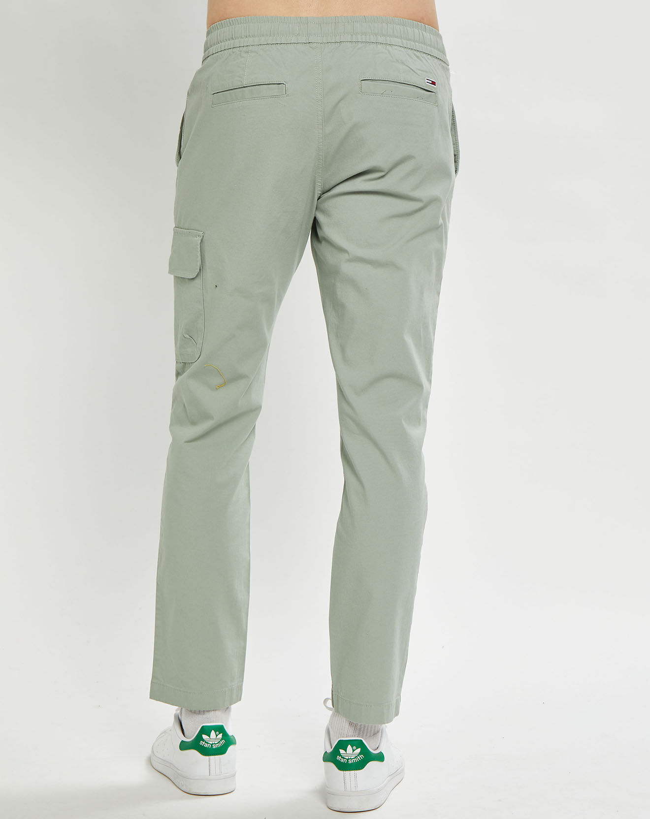 Tommy Jeans Pantalon cargo ajusté Scanton Track vert gris