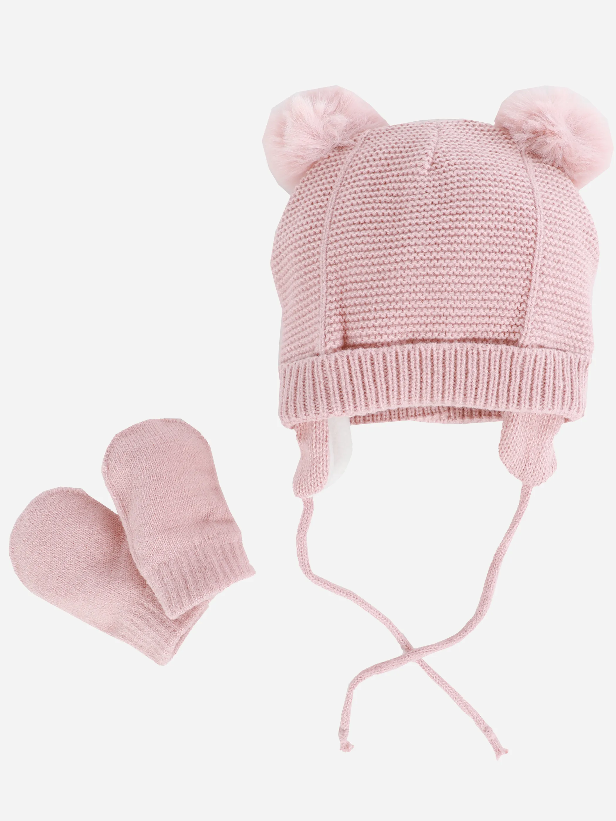 Baby Mädchen Set bestehend aus Mütze und Handschuhen