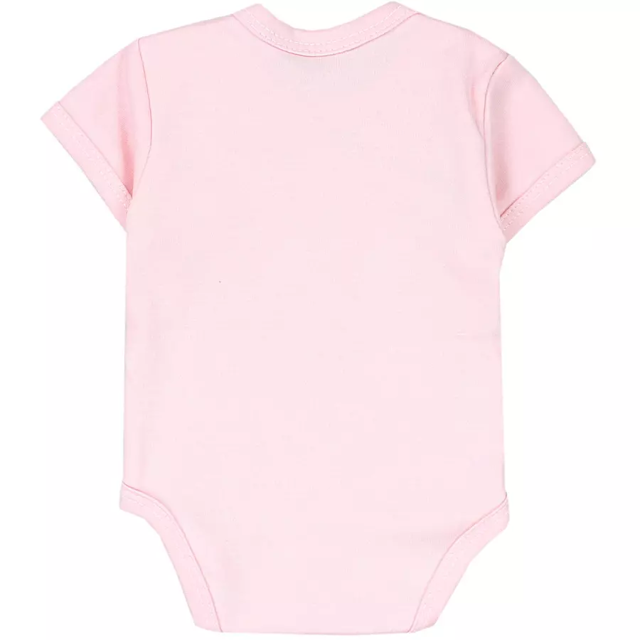 TupTam Baby Mädchen Kurzarm Wickelbody 5er Set apricot