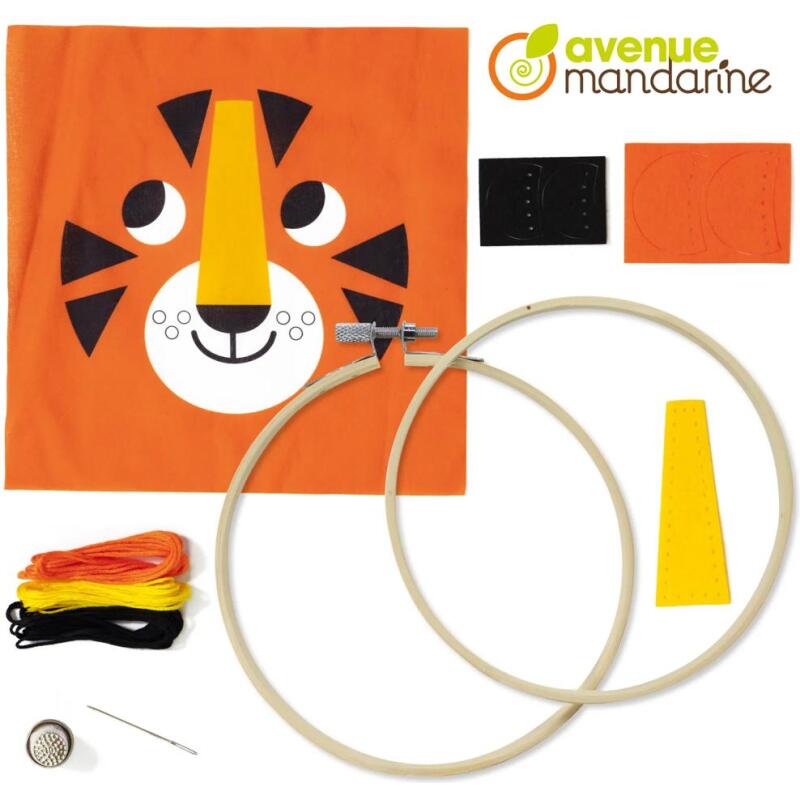 Pix Gallery, Tambourin Tigre - Orange