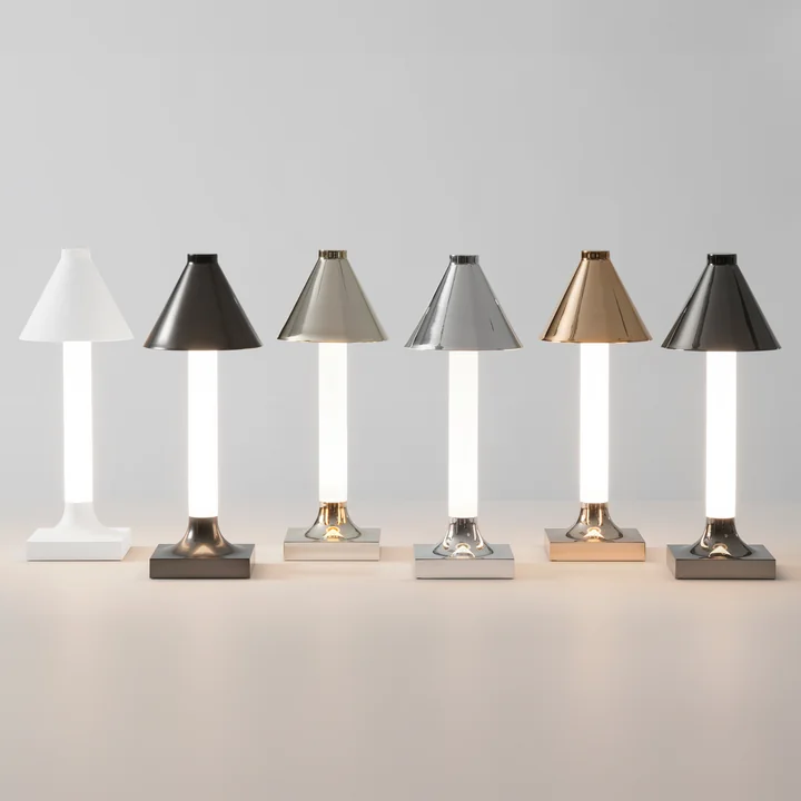 Kartell - Goodnight LED Akkuleuchte, H 31,5 cm, Diffusor Ø 11,8 cm, weiss matt