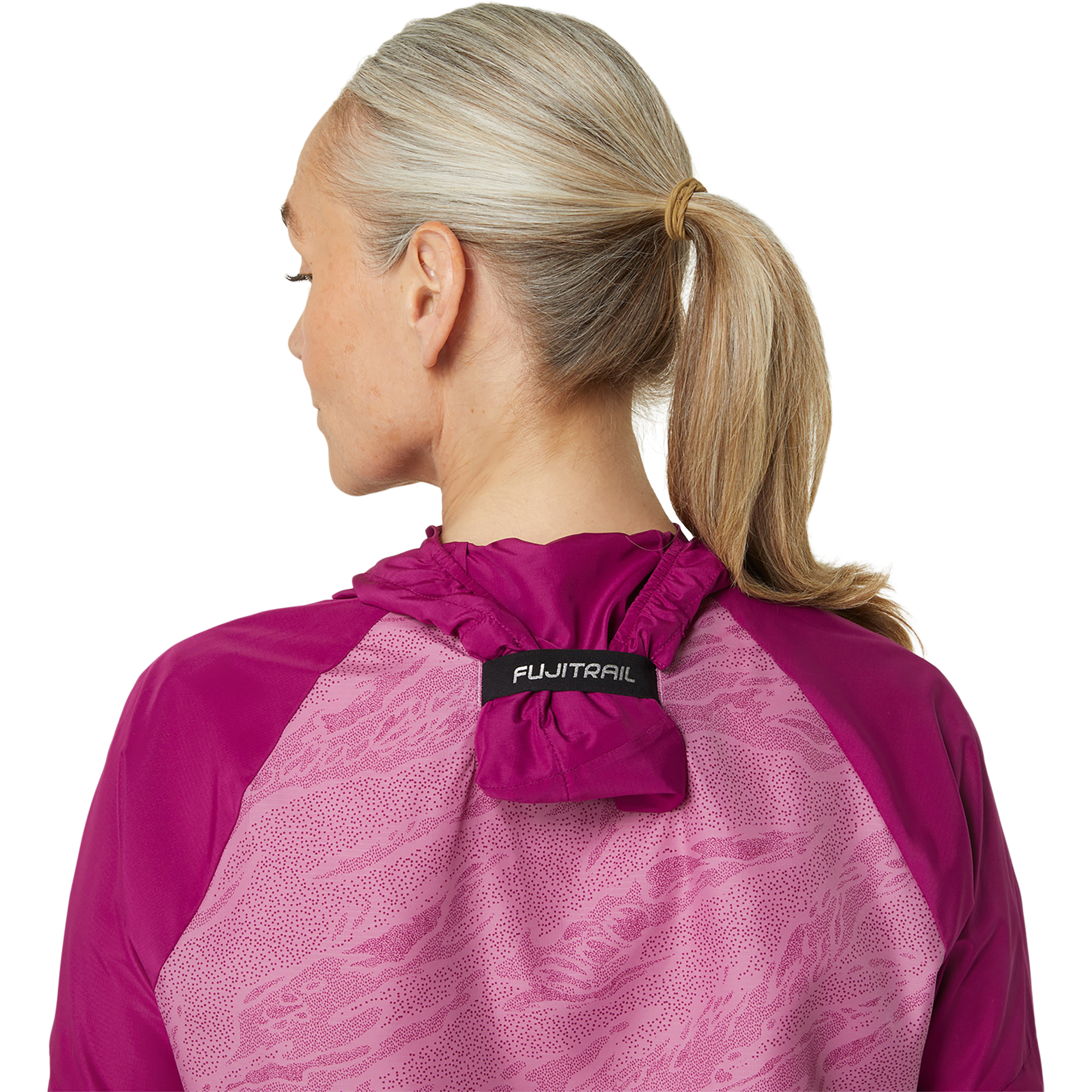 ASICS Fujitrail Packable Laufjacke Damen soft berry