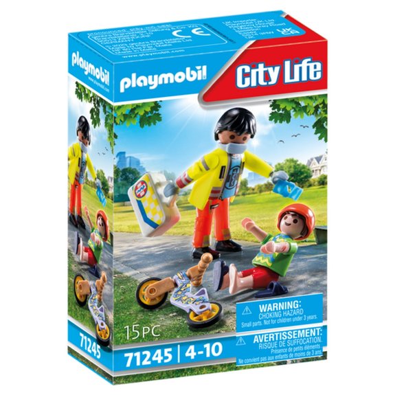 Secouriste avec blessé Playmobil City Life 71245