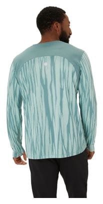 Maillot manches longues Asics Road All Over Print Vert Homme