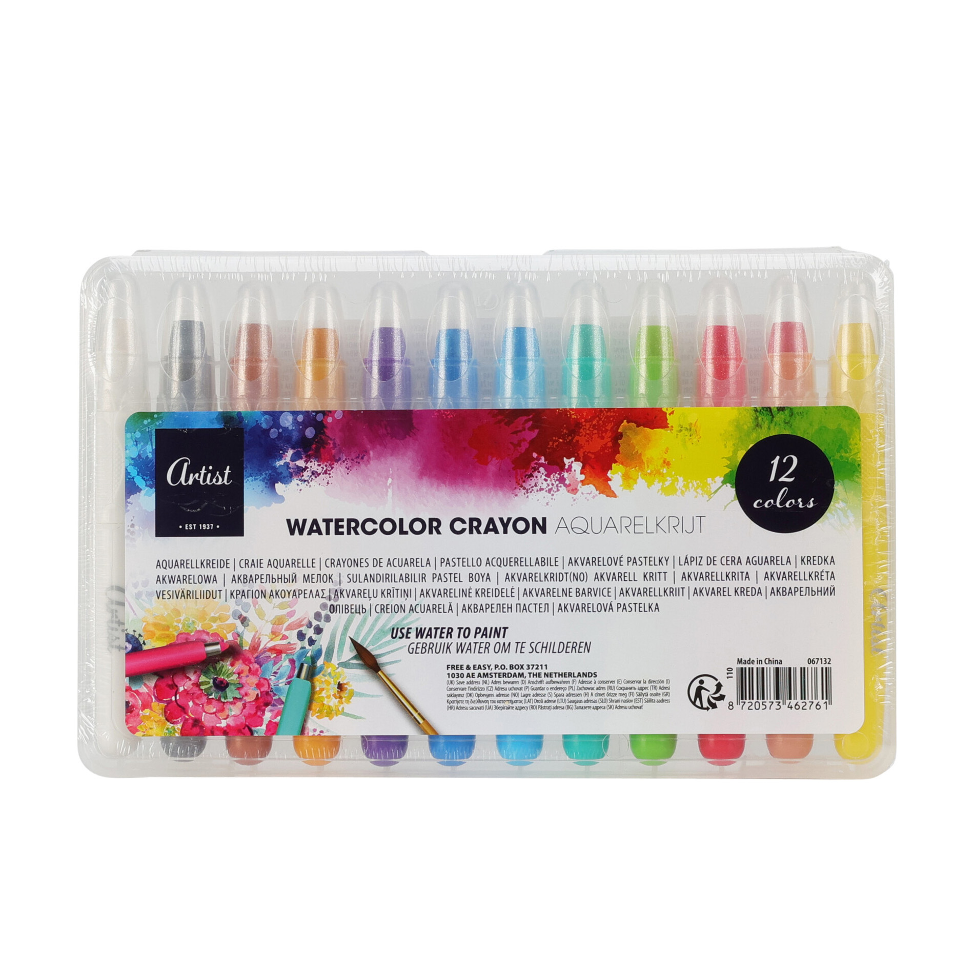 Aquarell Farbstifte Set 12-teilig