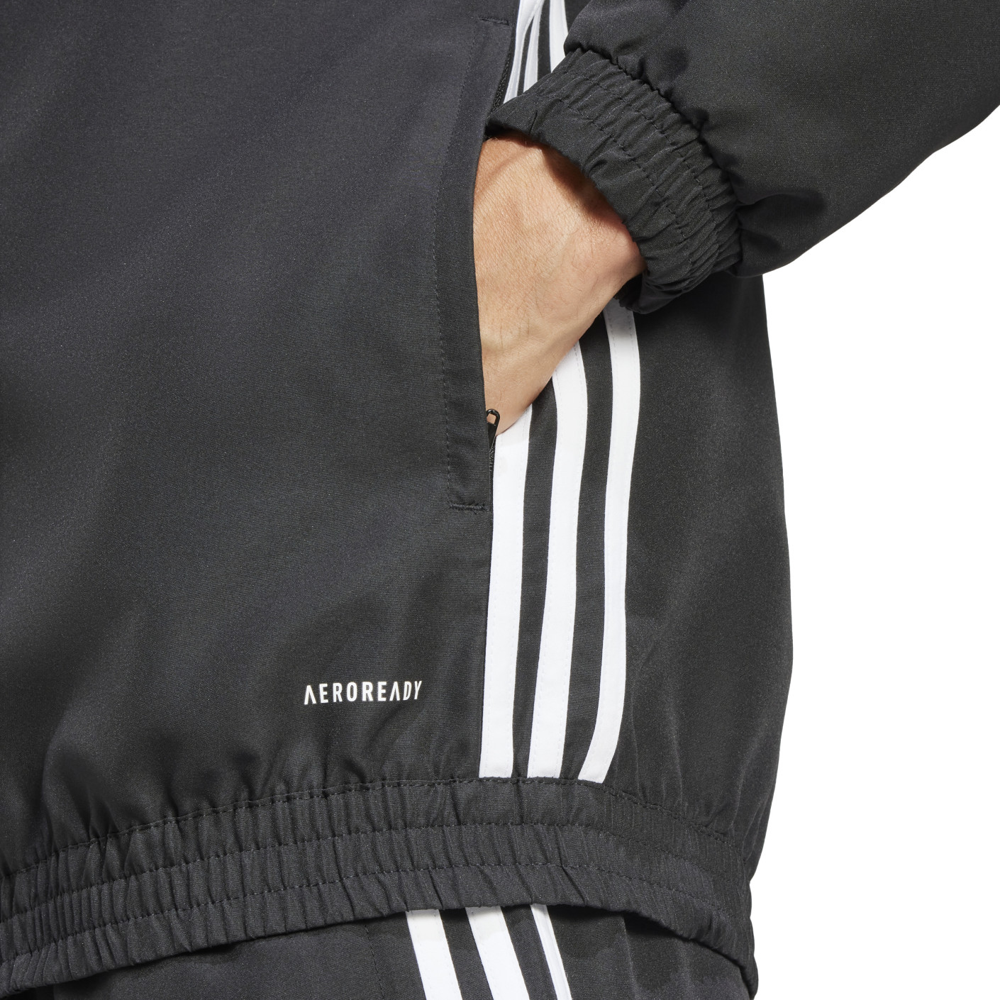 adidas Tiro 25 Essentials Trainingspak Full-Zip Woven Zwart Wit