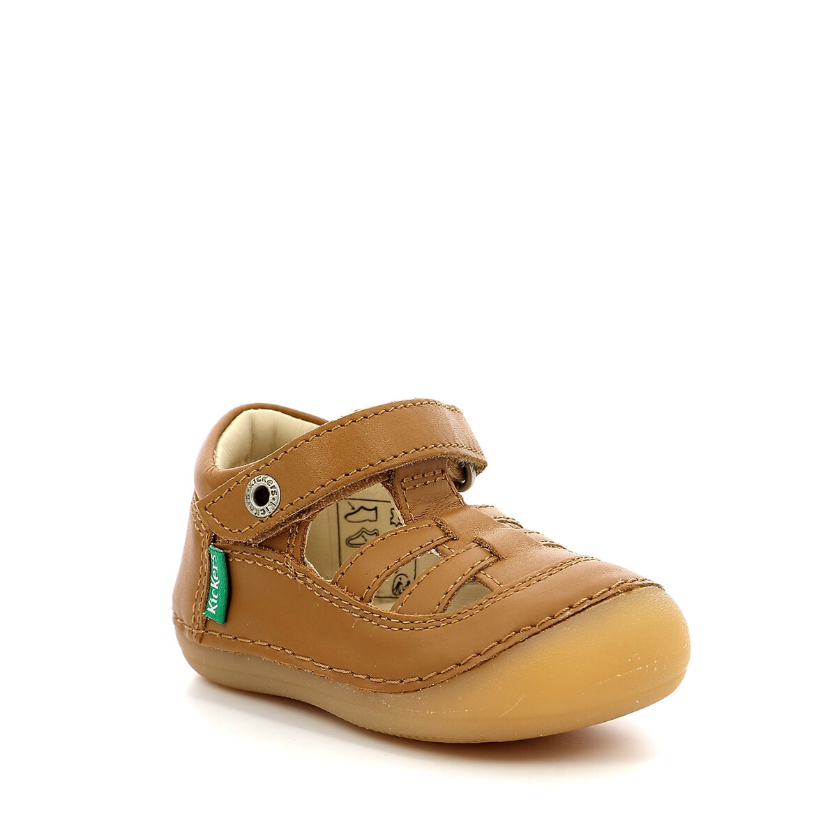 KICKERS<br>Sandálias fechadas de couro Sushy