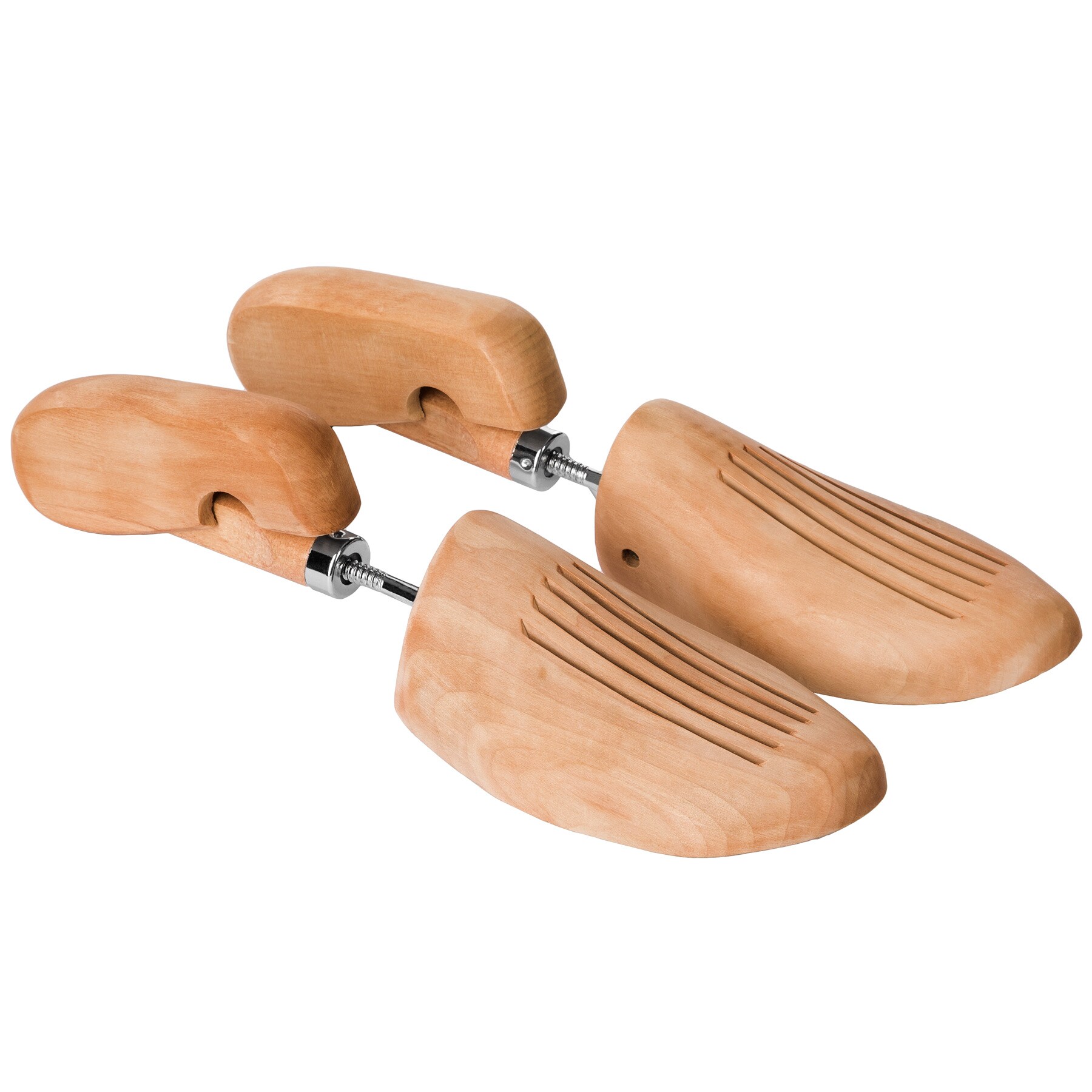 tectake® 1 Paar Schraubspanner, aus Lotusholz, Verhinderung von Gehfalten, gute Luftzirkulation