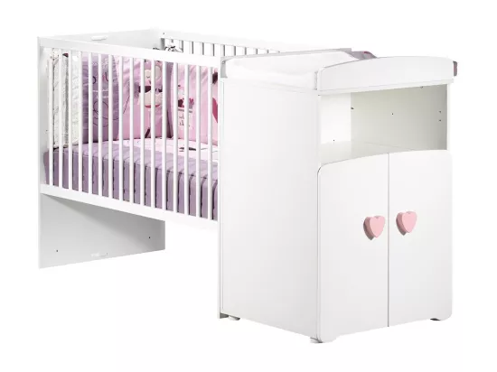 Lit combiné évolutif 120x60 en 90x190