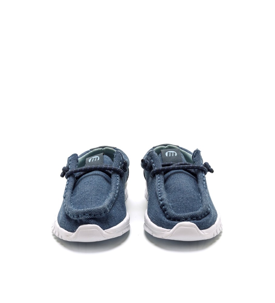 Mocassins azuis submarinos da Mustang Kids
