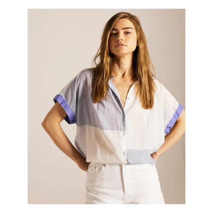 Sacrécoeur Blouse Louison Patchwork | Bleu