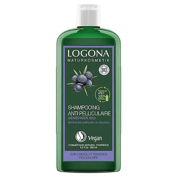 Logona Soins Capillaires Shampoing Antipelliculaire au Génévrier Bio 250ml